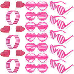 MTLEE gafas de corazón Valentine, ideal para sesión de fotos festiva