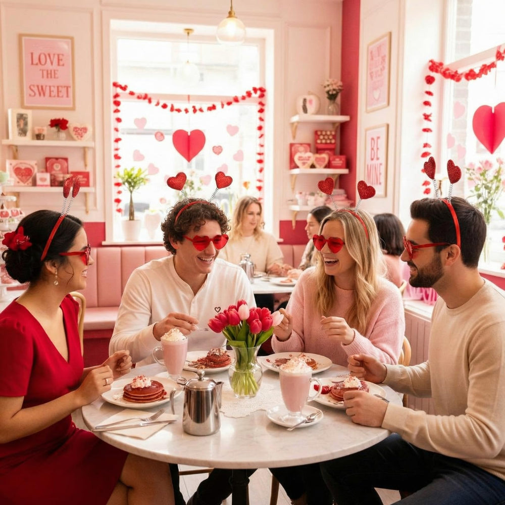 MTLEE valentines accessory pack in red ideal for weddings, parties, and photo booths.