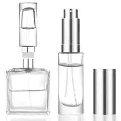 MUB 10ml travel perfume atomizer in glass for on-the-go fragrance.