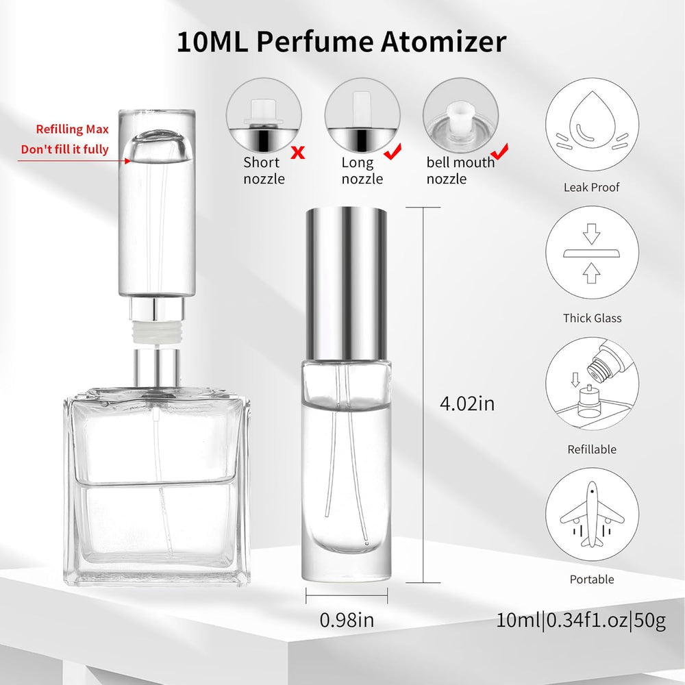 Leak-proof top-fill design prevents spills during travel and flights.