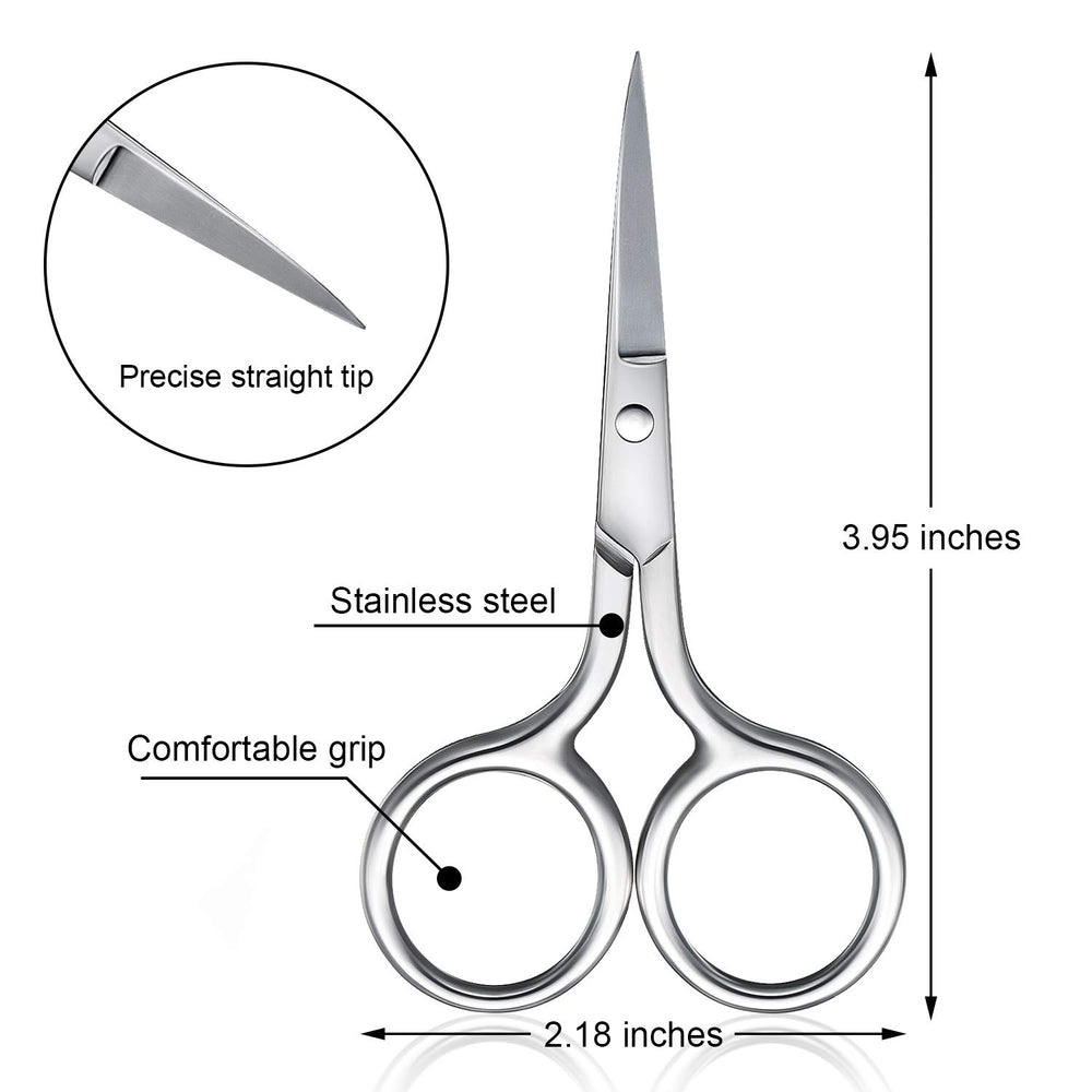 Mudder eyebrow scissors with pointed tips for detailed brow shaping