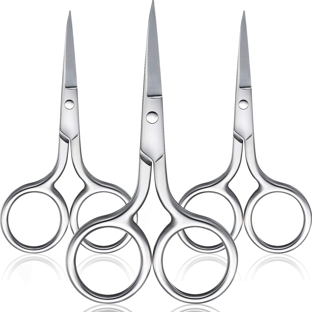 Mudder 3-pack nose scissors with narrow tips for precise trimming