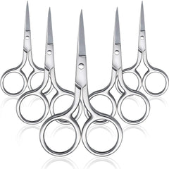Mudder 5-piece straight tip nose hair scissors for precise at-home grooming.