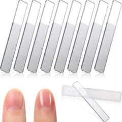 Mudder 8-piece nano glass nail files set in case—smooths natural nails on the go.