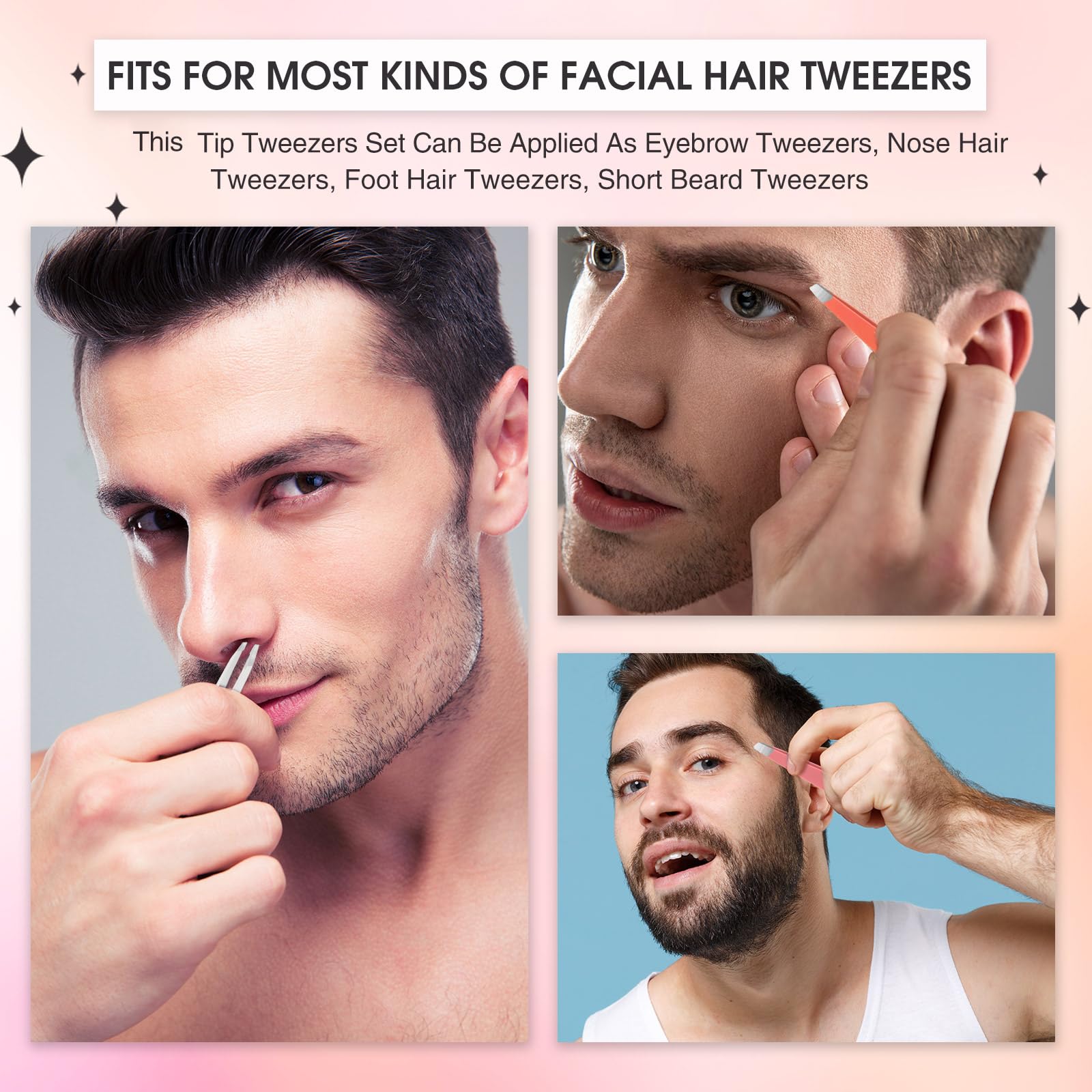 Mudder durable, precision-slanted tweezers ideal for tidy facial hair