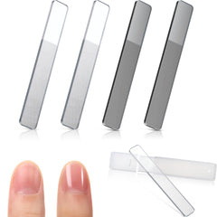 Mudder glass nail file shiner kit with case for portable nail care