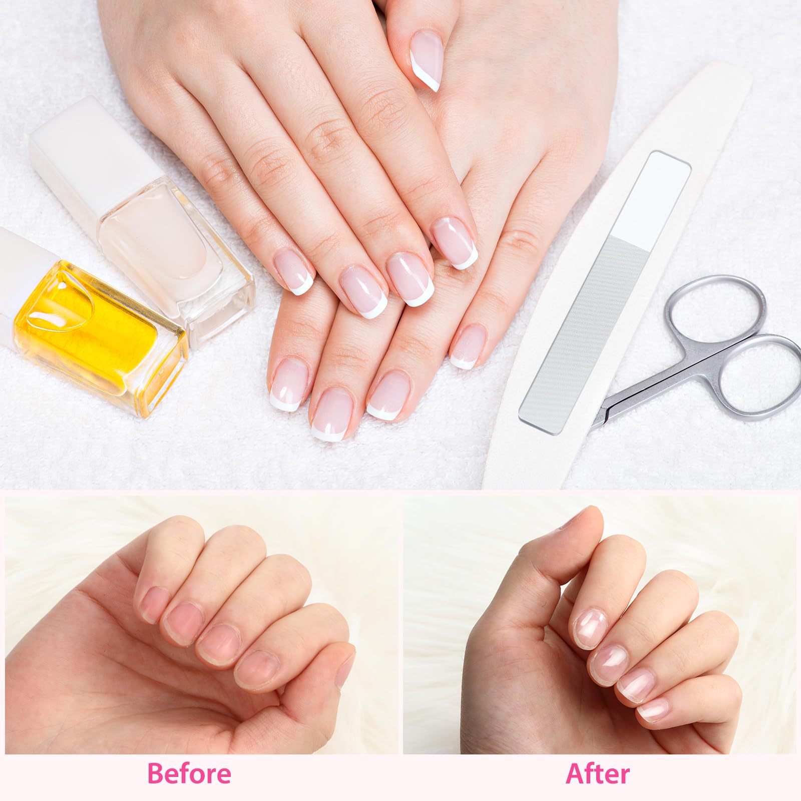 Mudder four-pack nail care kit ideal for natural, artificial, and acrylic nails