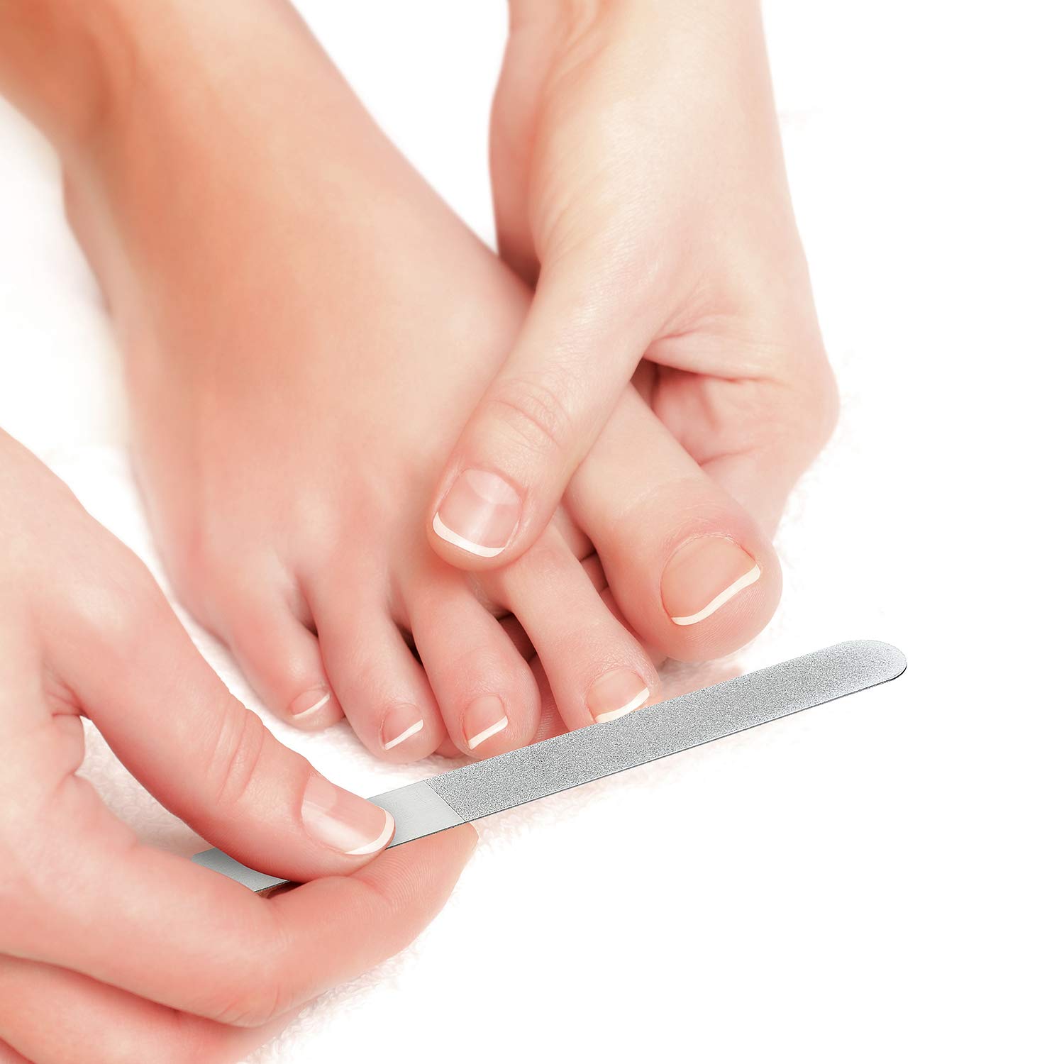 Mudder nail file with anti-slip handle for secure grip