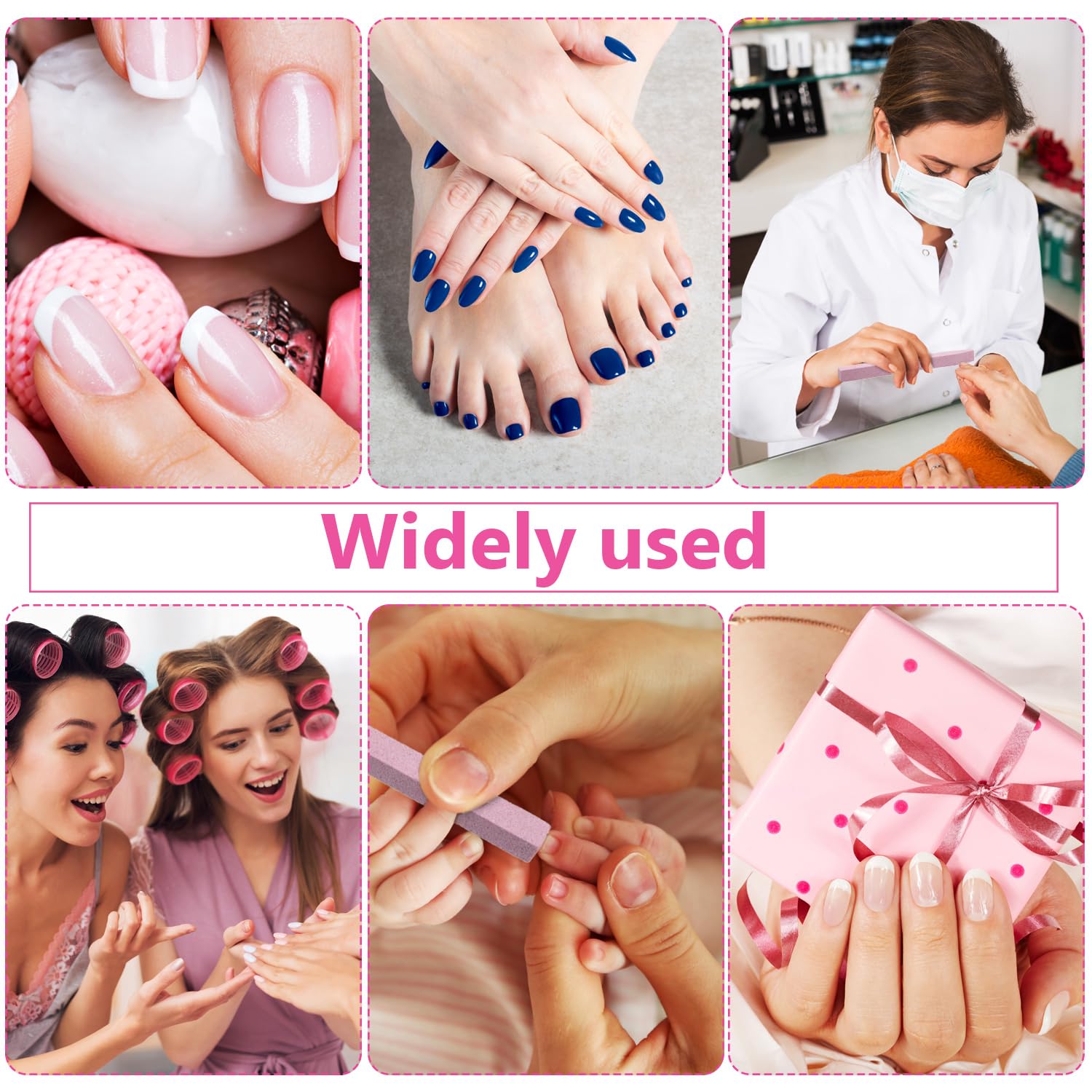 Mudder 4-color stone nail files set for versatile nail art prep