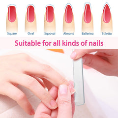 Mudder nano glass nail file smooths nail surfaces with gentle contact
