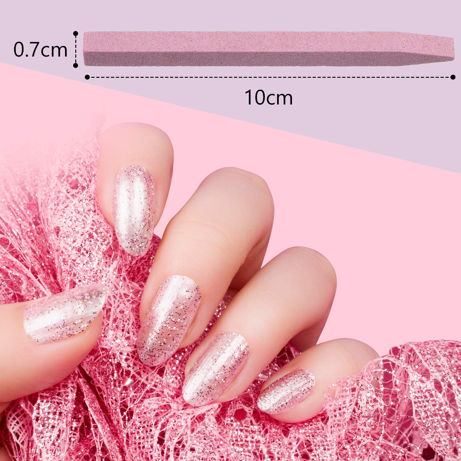 Mudder pumice stick manicure tool for safe cuticle care and nail shaping