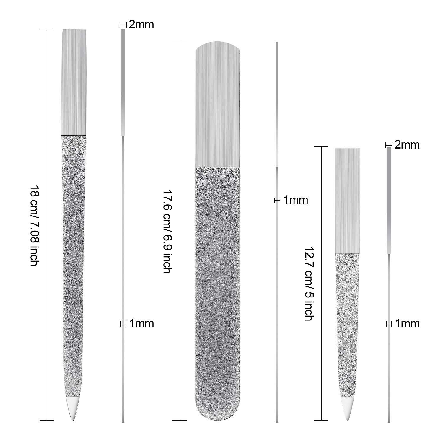 Mudder small double-sided nail file for precise edges