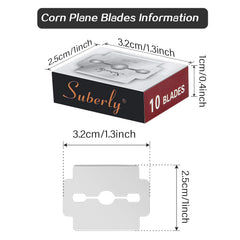 Mudder stainless steel callus blades provide durable, rust-resistant performance for regular pedicures.
