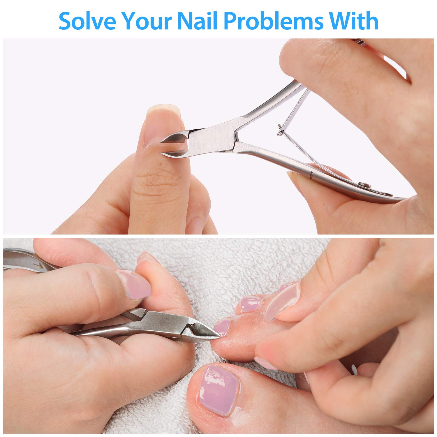 Mudder titanium-coated cuticle scissors resist rust and stay sharp.