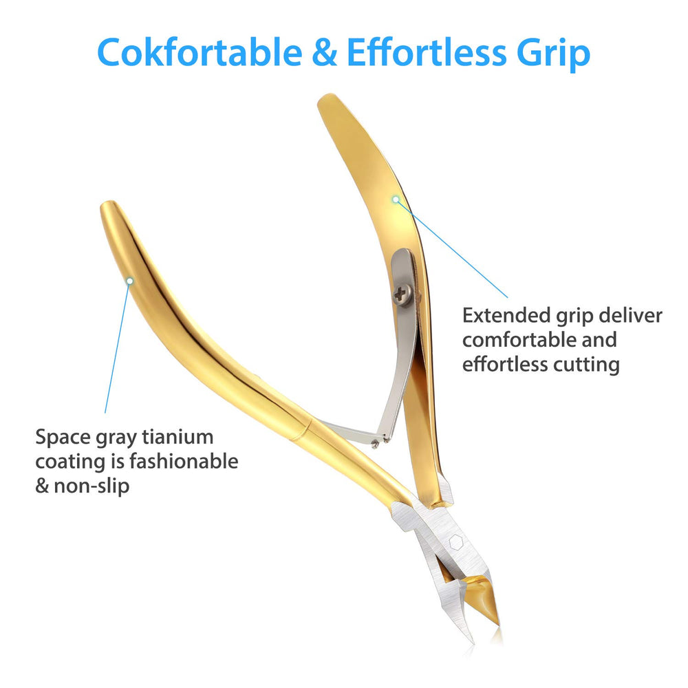 Mudder titanium-coated cuticle scissors resist rust for long-lasting sharp cuts