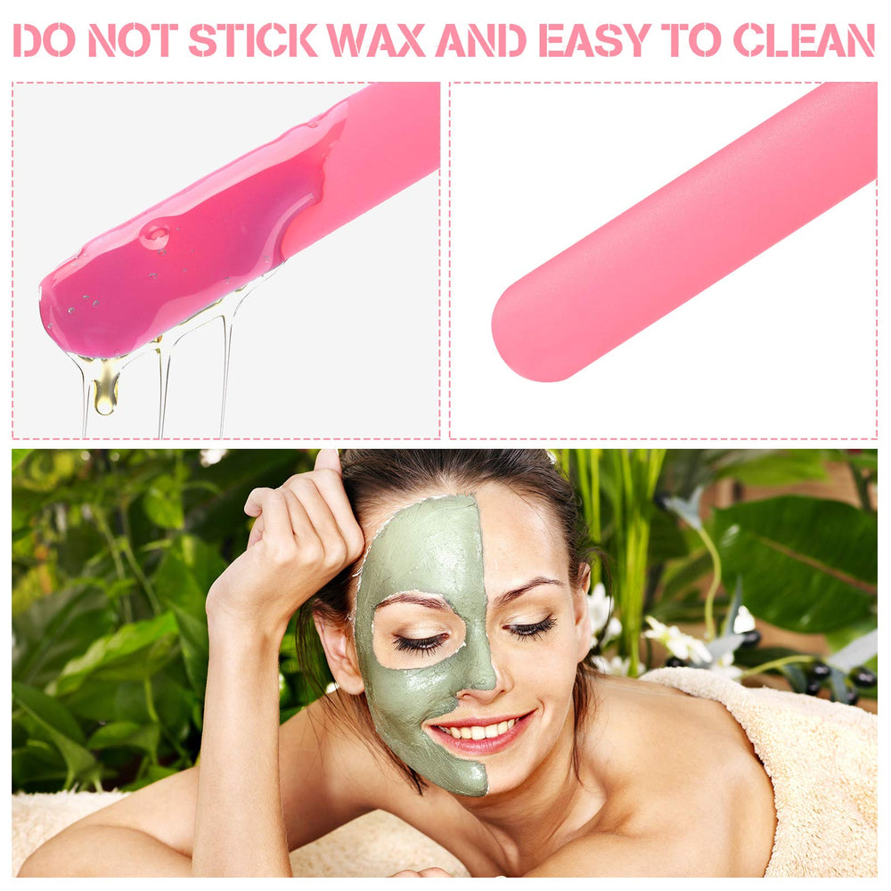 Mudder curved-surface wax spatula for even application on contours.