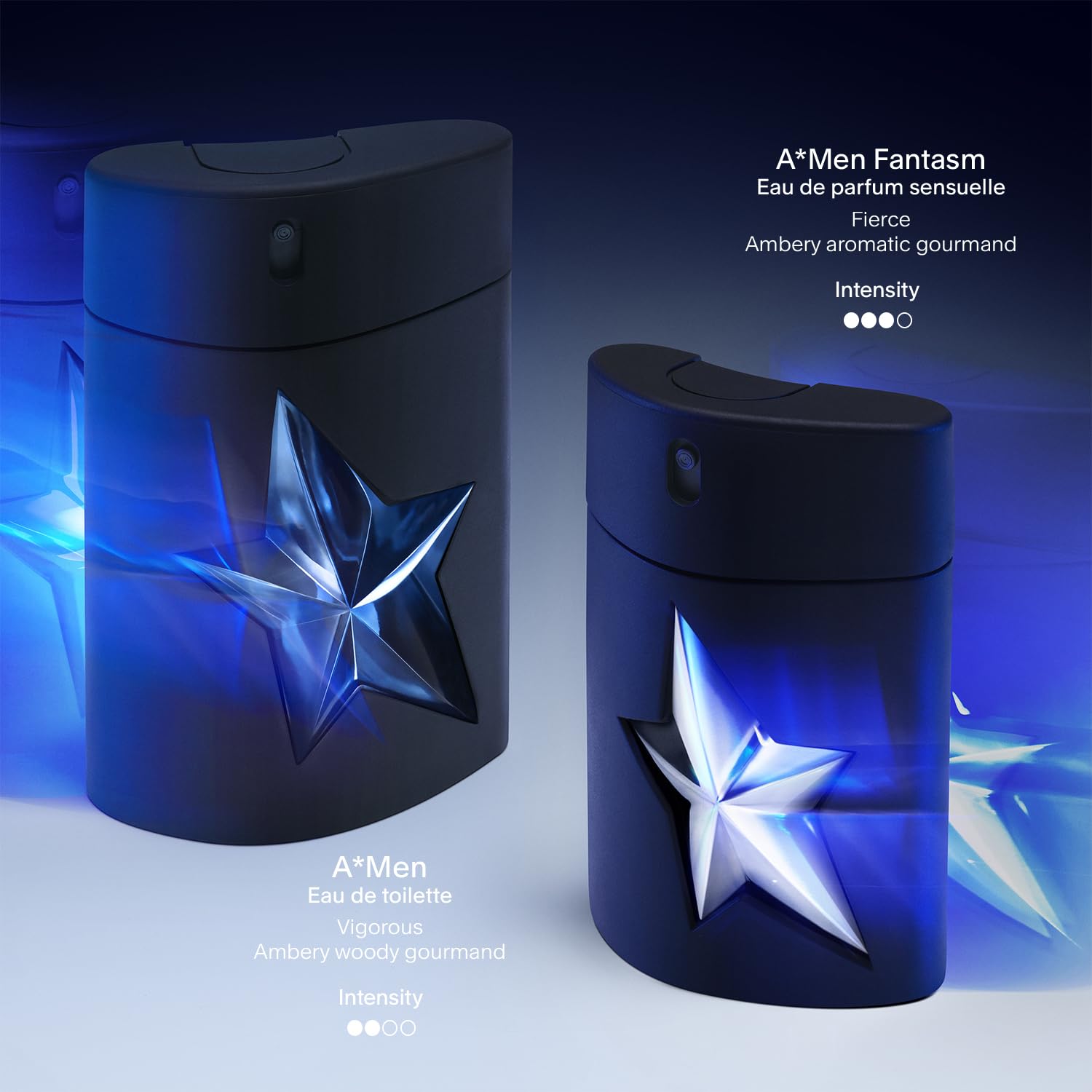 Mugler A*Men fragrance spray application demonstrating even mist for everyday wear.