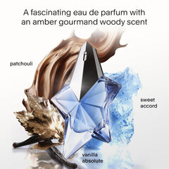 Mugler Angel bottle cap close-up highlights premium design for collector appeal.