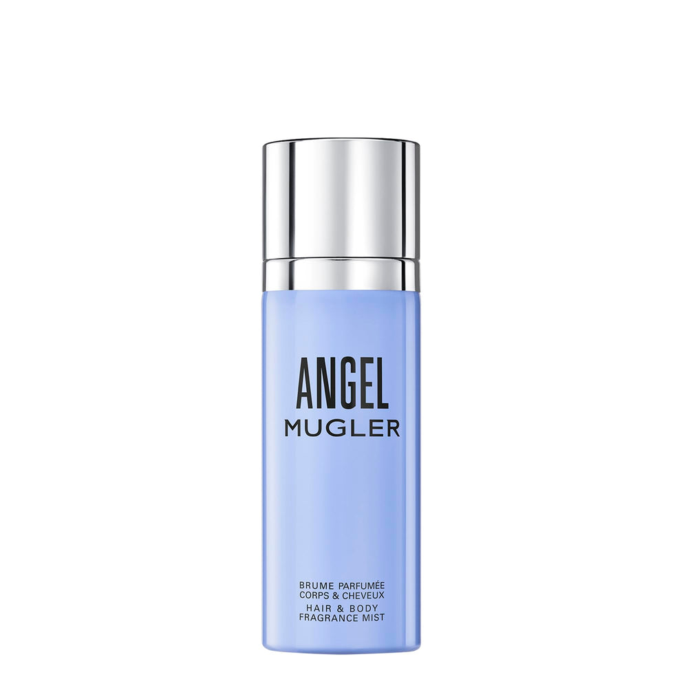 Mugler Angel Hair Mist bottle front for a light, versatile fragrance.