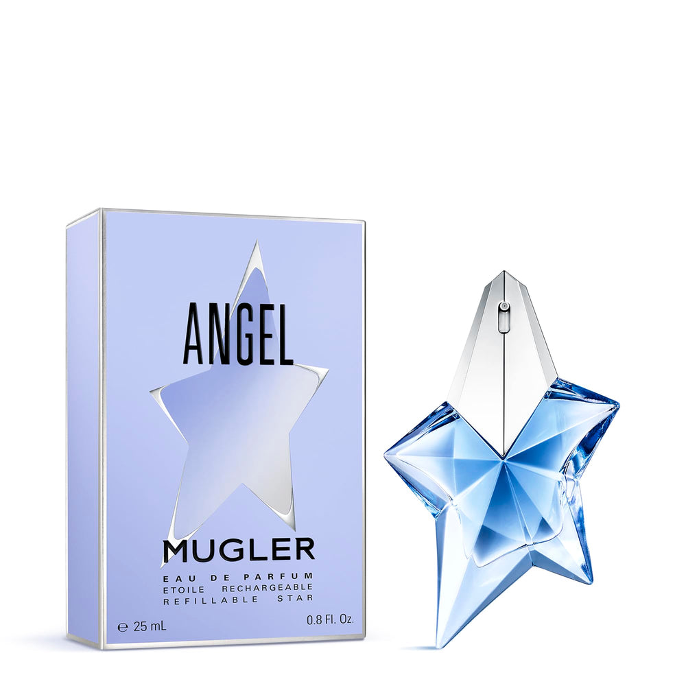 Mugler Angel patchouli note with warm amber tones for depth.