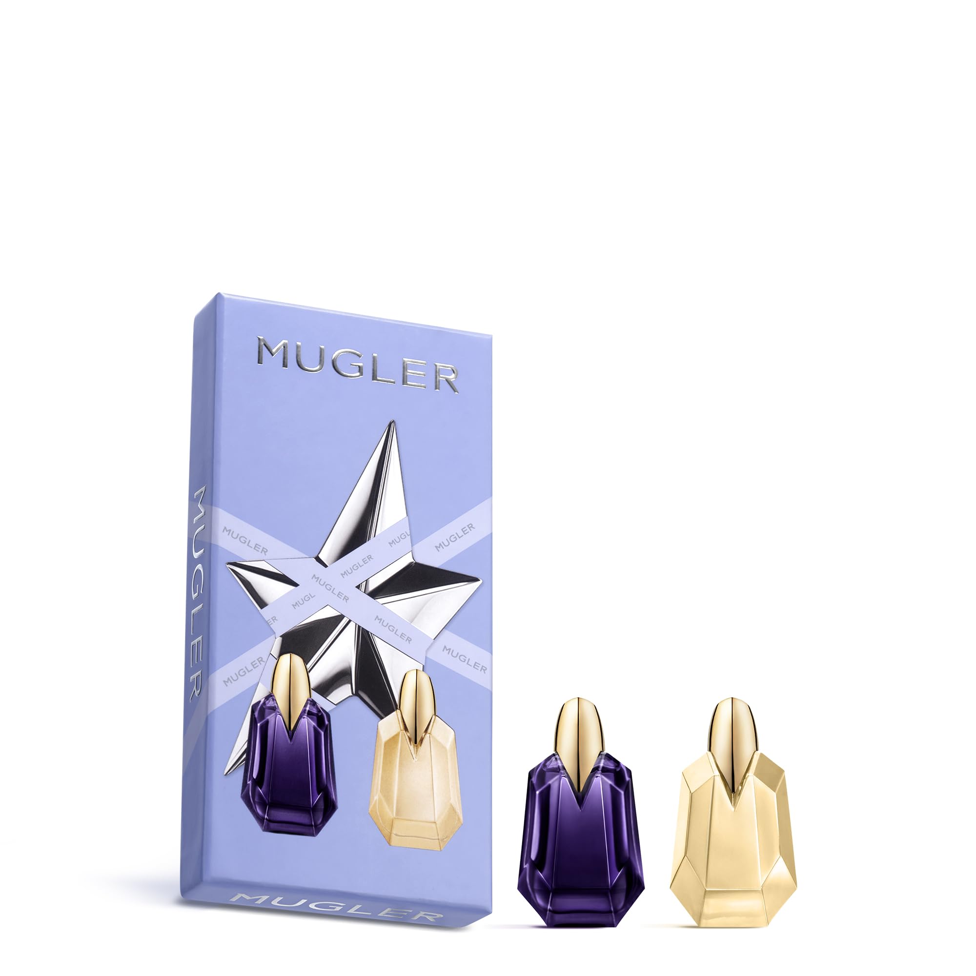 Mugler Gift Set interior tray, two fragrances included.