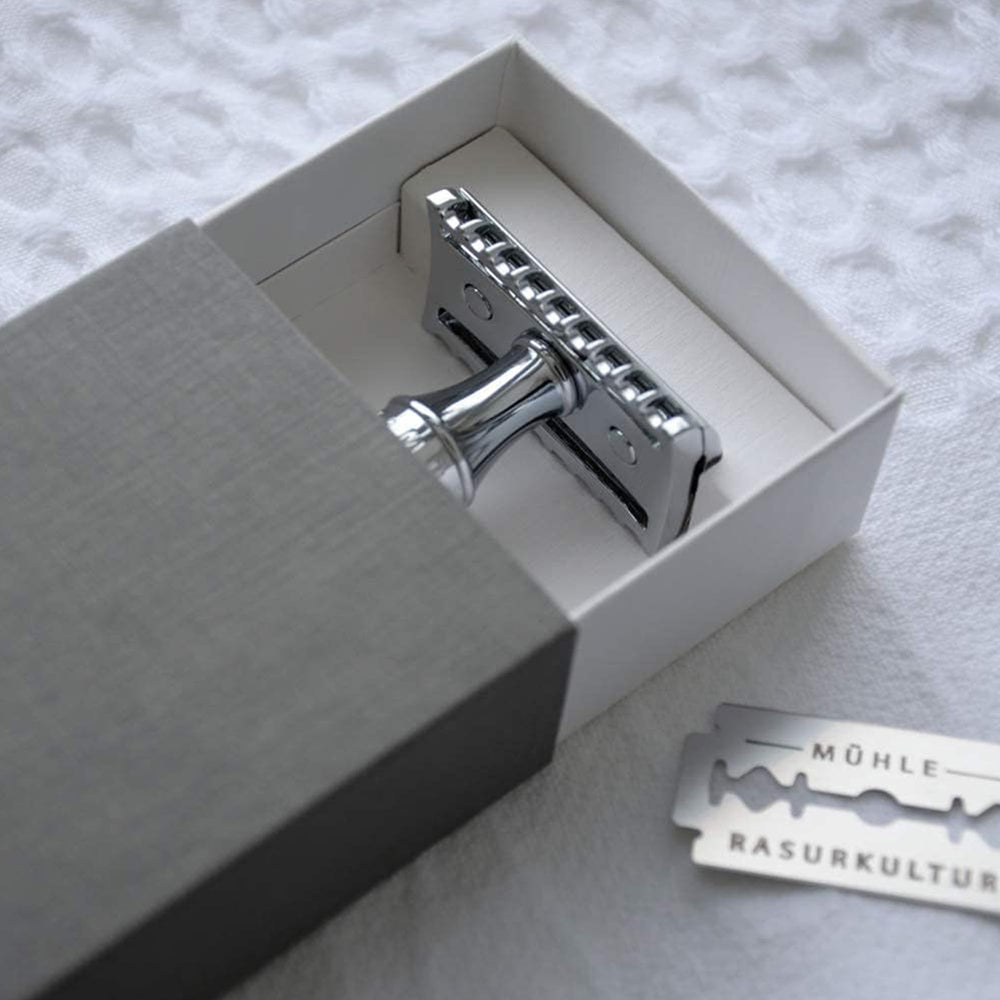 Long-lasting chrome finish on the MÜHLE R89 resists wear