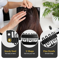 MUIIGOOD 6-teeth design grips wigs firmly.