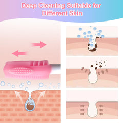 MUIIGOOD dual-bristle structure targeting nose area and pores for deep cleanse