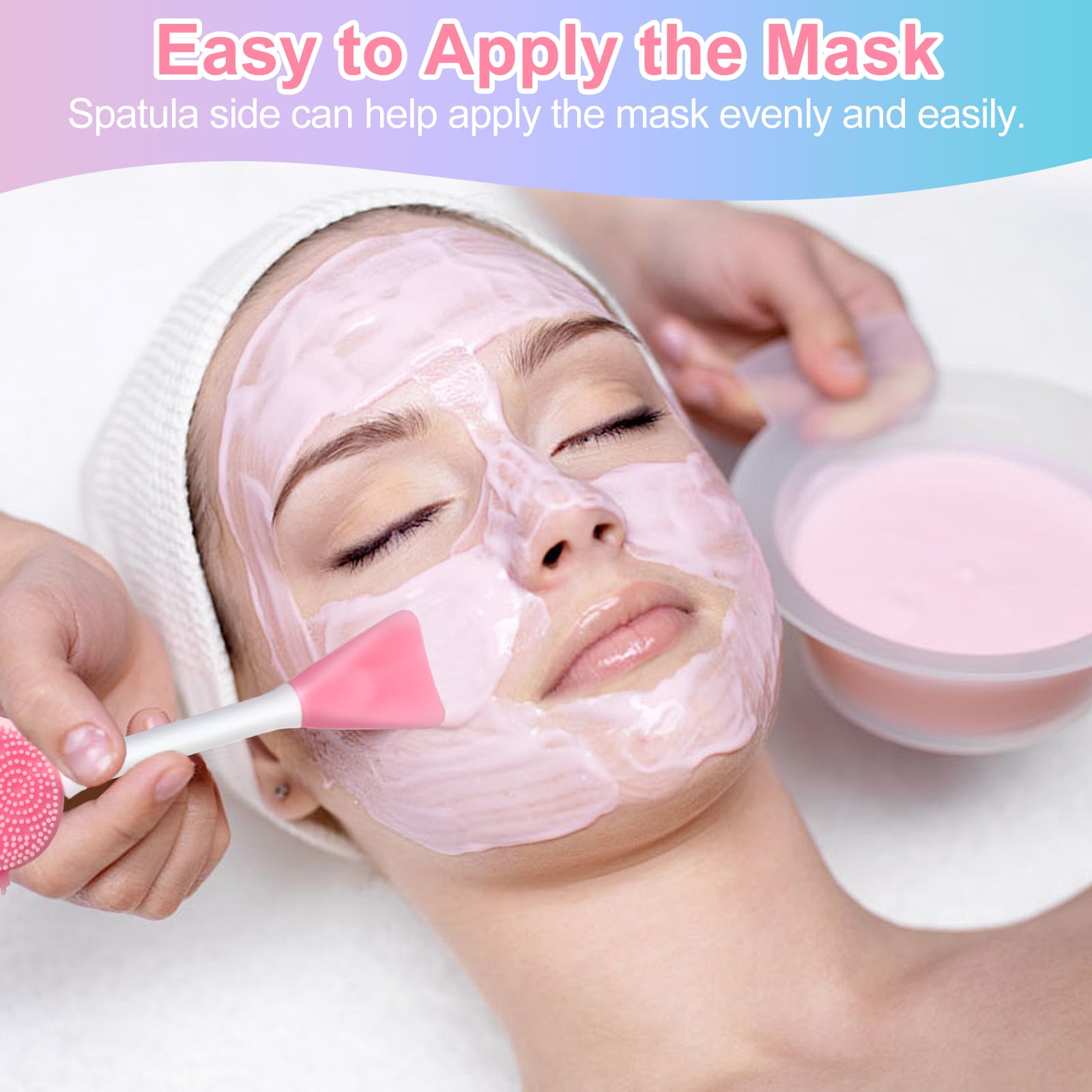 MUIIGOOD face mask applicator brush for even mud mask application