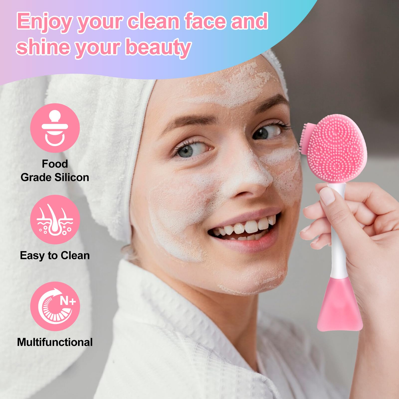 MUIIGOOD lip exfoliating brush for smoother lips and even product distribution