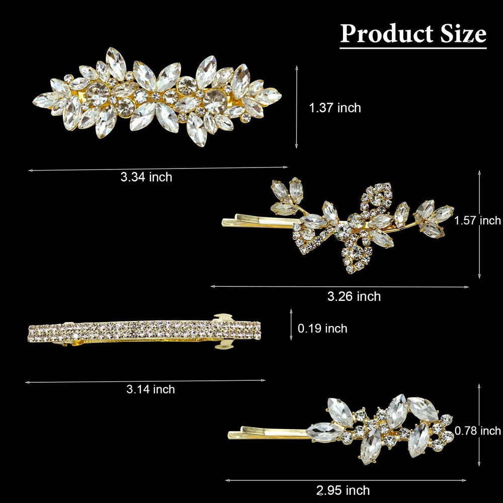 Mulzile bride hair pin on bun showcases delicate detail.