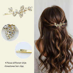 Mulzile pearl rhinestone hair pin delivers timeless elegance and shine.