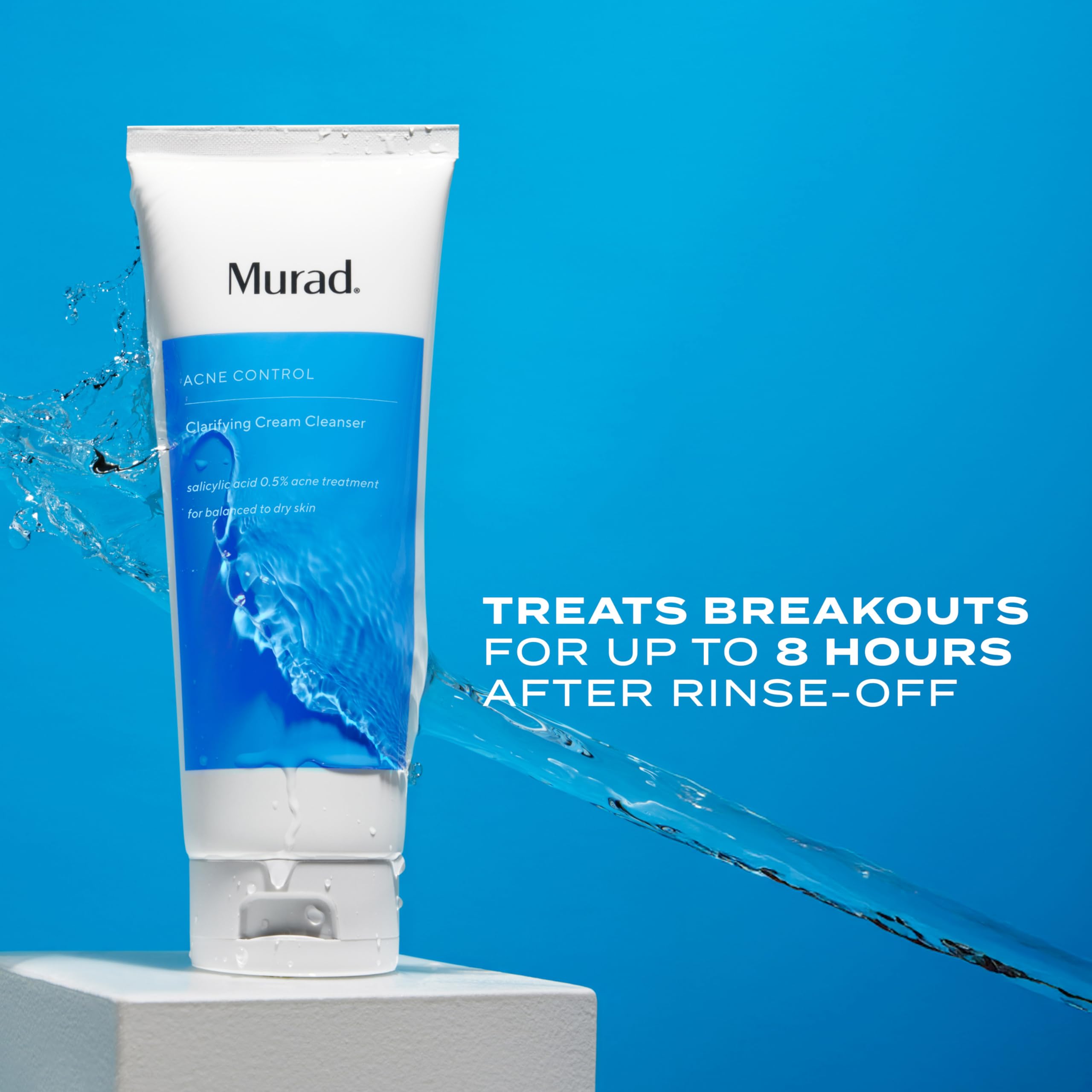 Murad Acne Control Clarifying Cream Cleanser non-foaming formula cleans without drying.