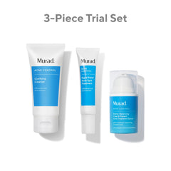 Murad Acne Trial Kit cleanser bottle shown for daily oil control and exfoliation.