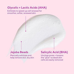 Murad AHA/BHA Exfoliating Cleanser with jojoba beads close-up for gentle polish
