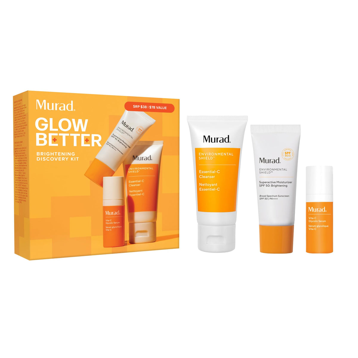 Murad Brighten Trial Kit cleanser for gentle cleansing and prep for brightening routine