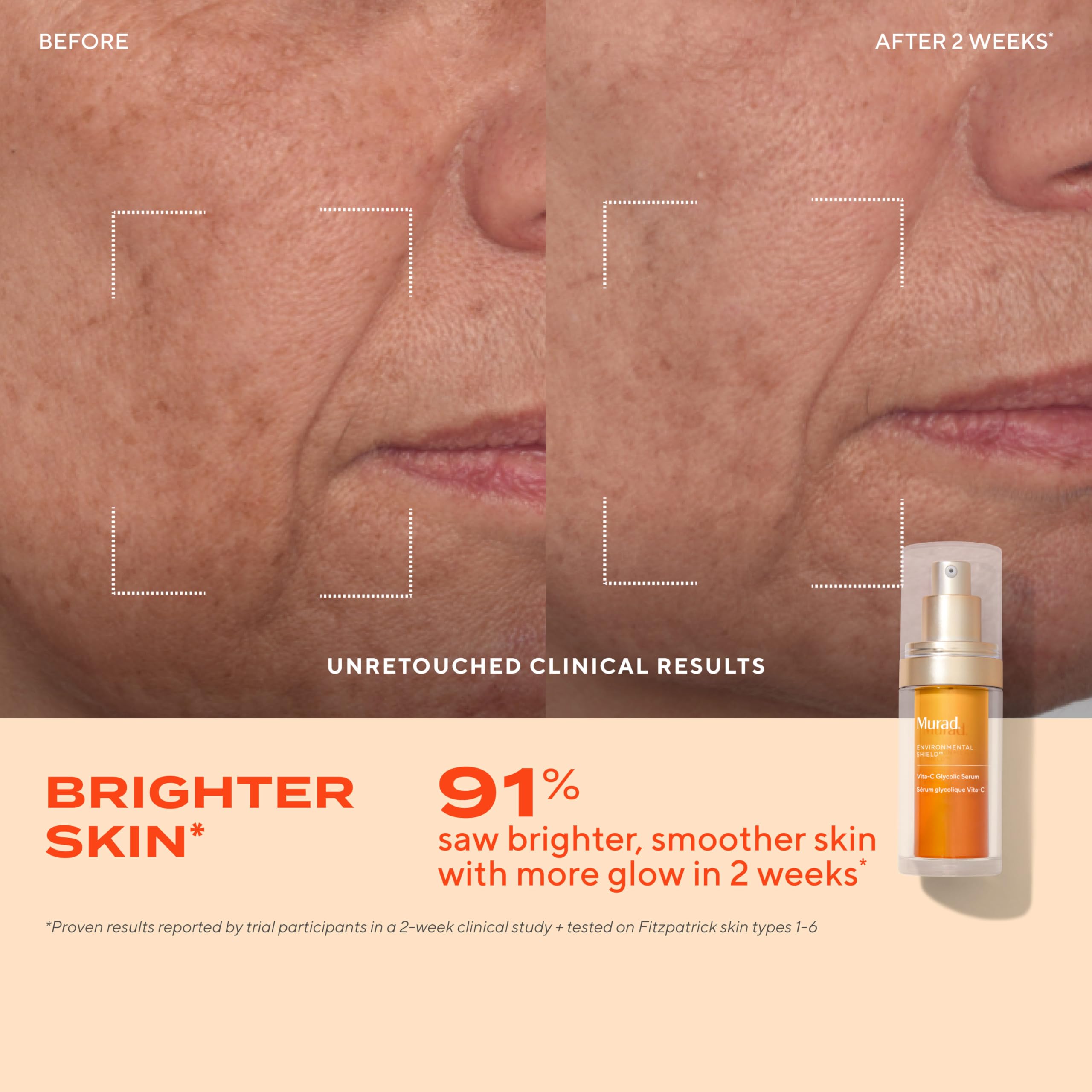 Close-up of Murad Brighten Trial Kit texture with creamy cleanser