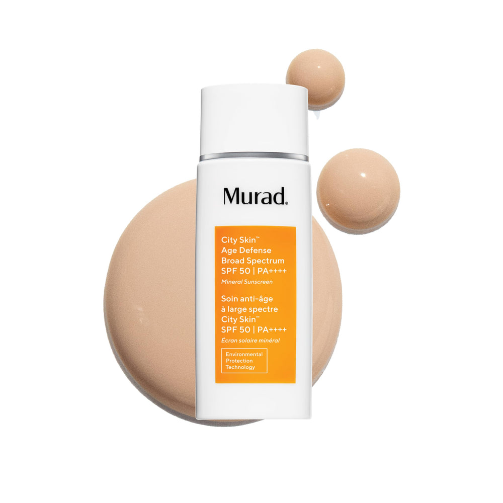Murad City Skin Age Defense bottle with pump for easy daily application
