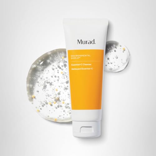 Murad Essential-C Cleanser 5oz bottle for easy travel and gifting.