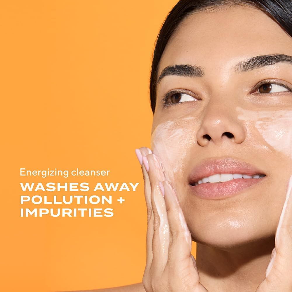 Murad Essential-C Cleanser citrus scent enhances an energizing morning routine.
