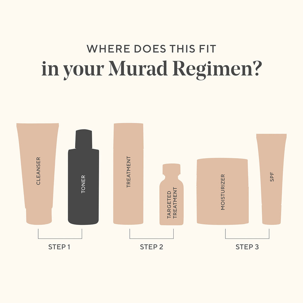 Murad Essential-C Toner dispense closeup highlighting easy application.