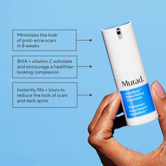 InvisiScar texture close-up highlights creamy formula designed for resurfacing benefits.
