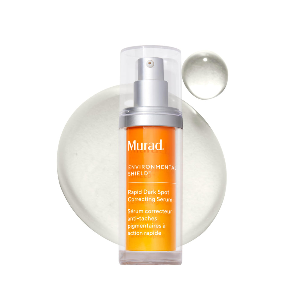 Murad Rapid Dark Spot Serum bottle with advanced Resorcinol technology for even skin tone.