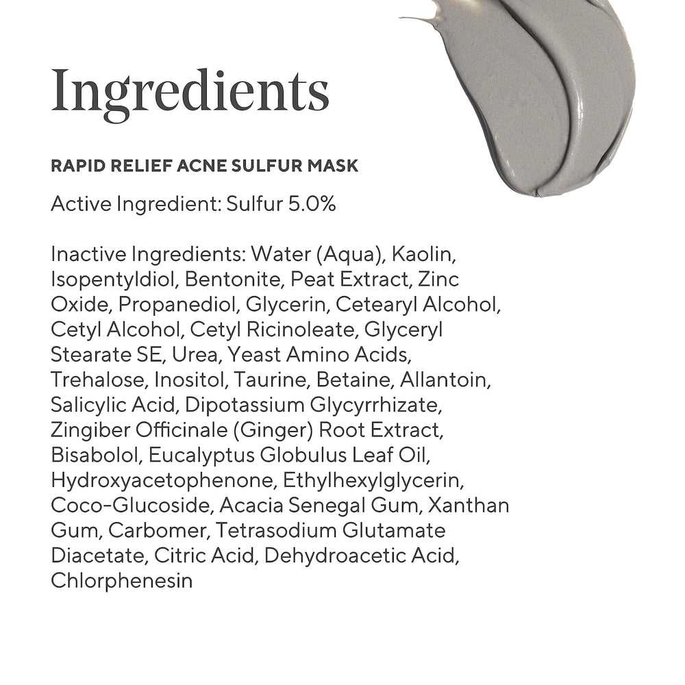 Austrian peat extract shown on label of Murad mask