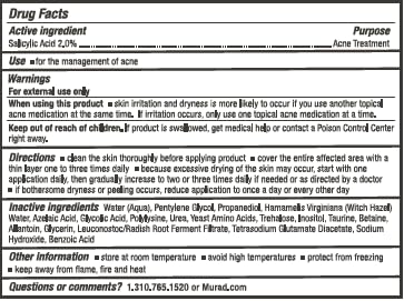 Murad pads fading post-acne marks on shoulders.