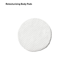 Murad Retexturizing Body Pads shown with a water droplet to evoke gentle exfoliation.