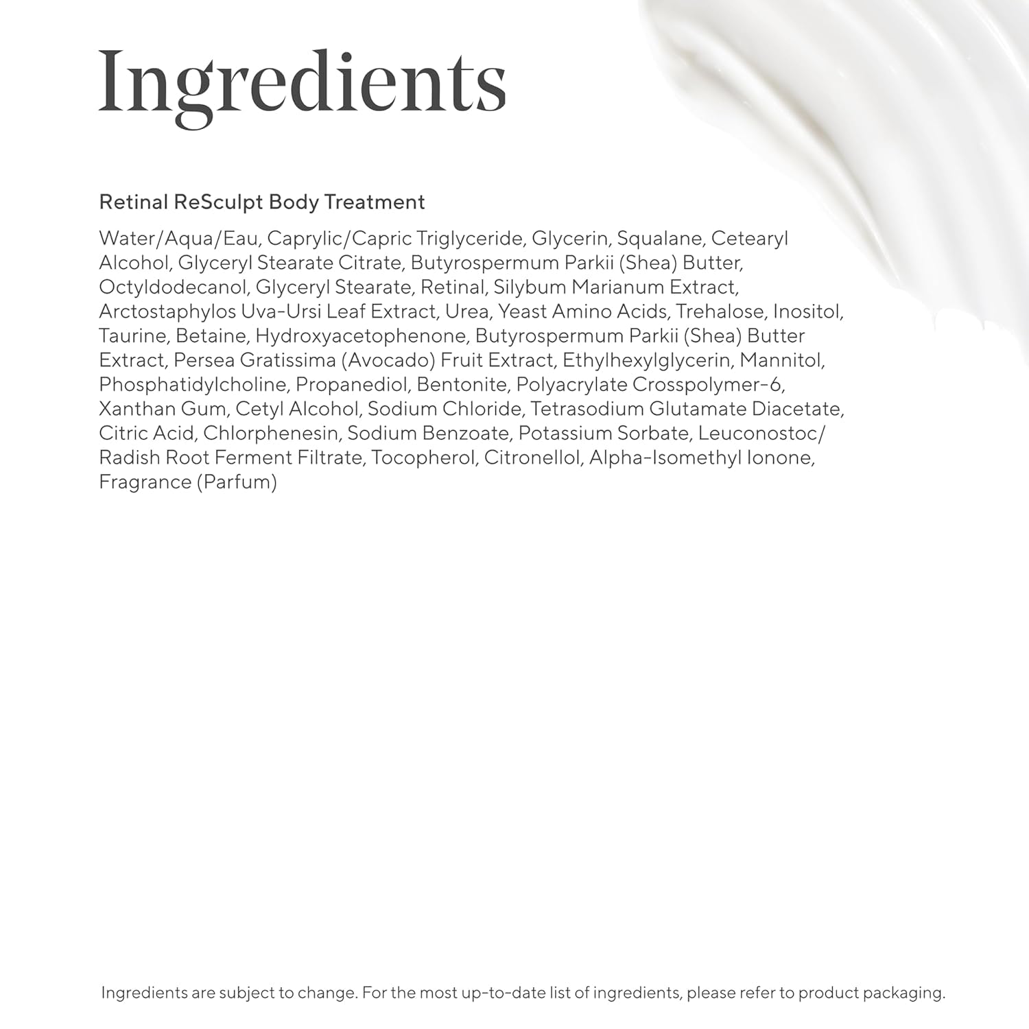 Murad Retinal ReSculpt night-time application on skin