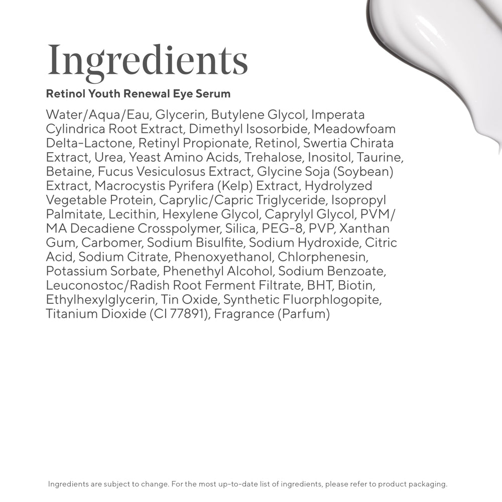 Murad Retinol Youth Renewal Eye Serum in a nighttime skincare routine with cleanser.