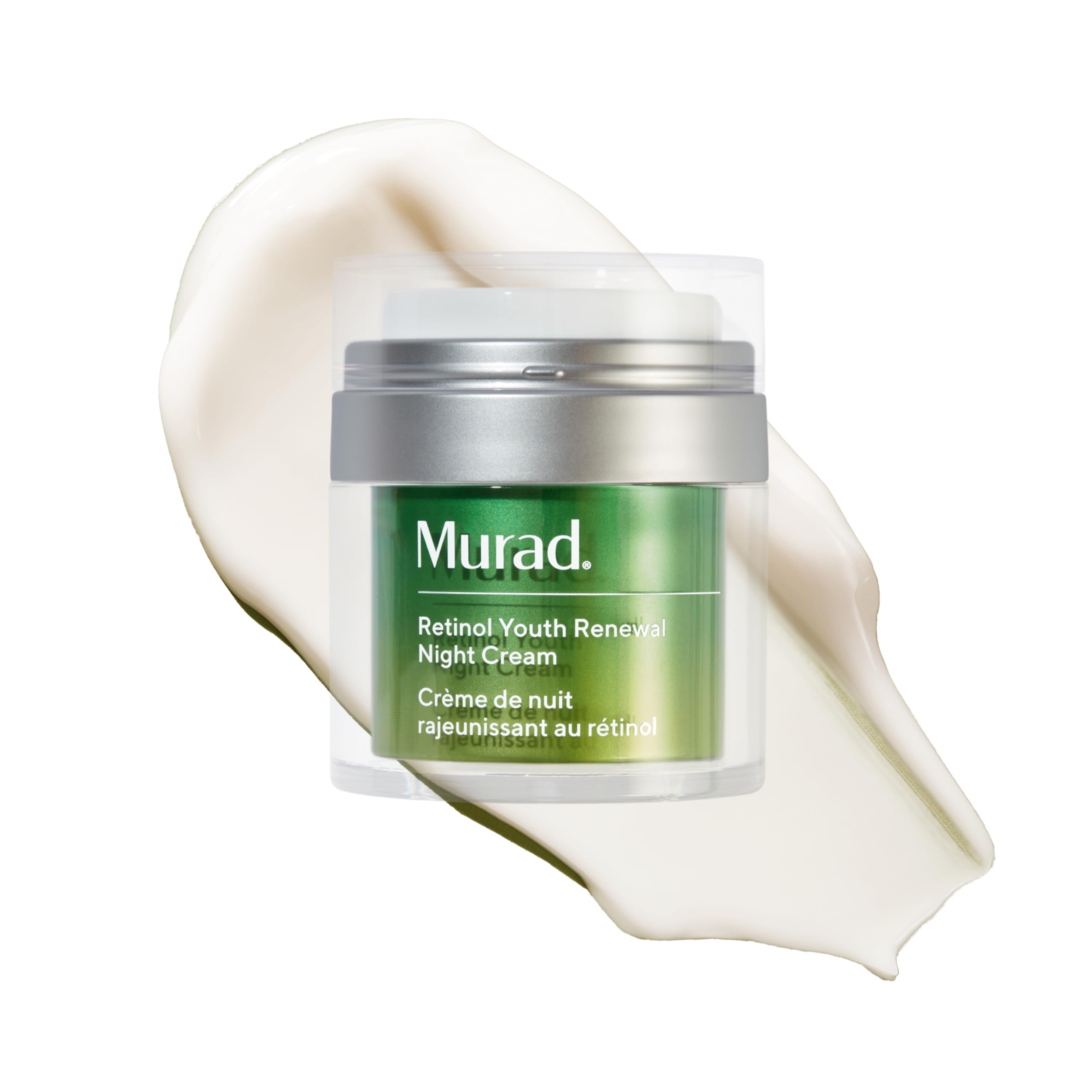 Murad Retinol Youth Renewal Night Cream jar texture for overnight hydration