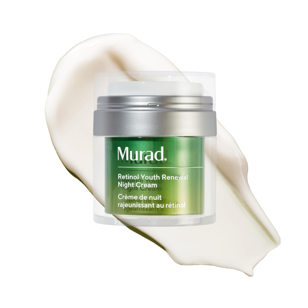 Murad Retinol Youth Renewal Night Cream jar texture for overnight hydration